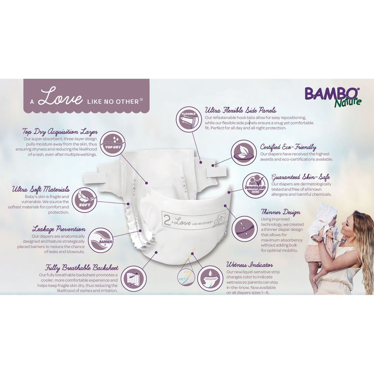 BMBNAT DIAPERS SIZE 5 ( 6 X 25 OZ   )