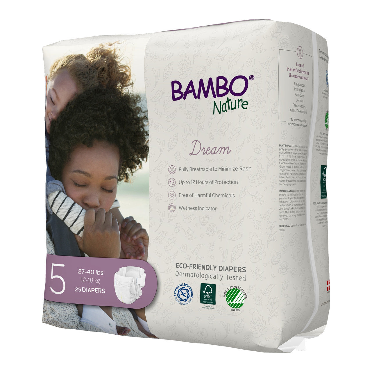 BMBNAT DIAPERS SIZE 5 ( 6 X 25 OZ   )