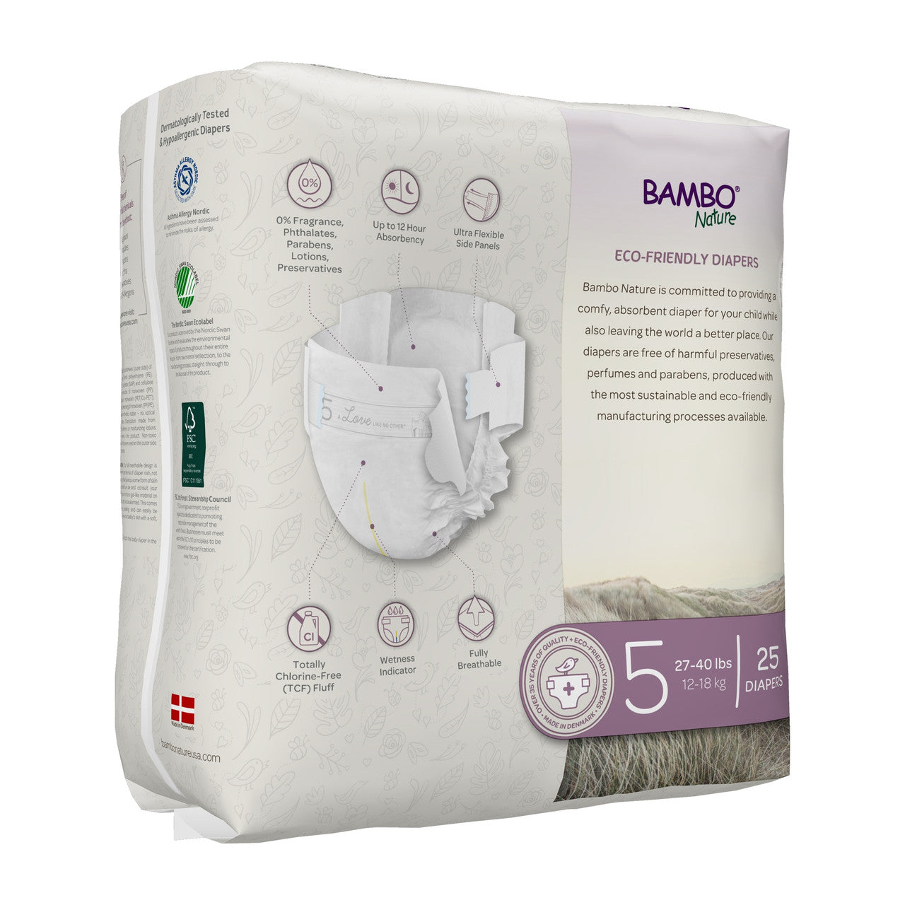 BMBNAT DIAPERS SIZE 5 ( 6 X 25 OZ   )