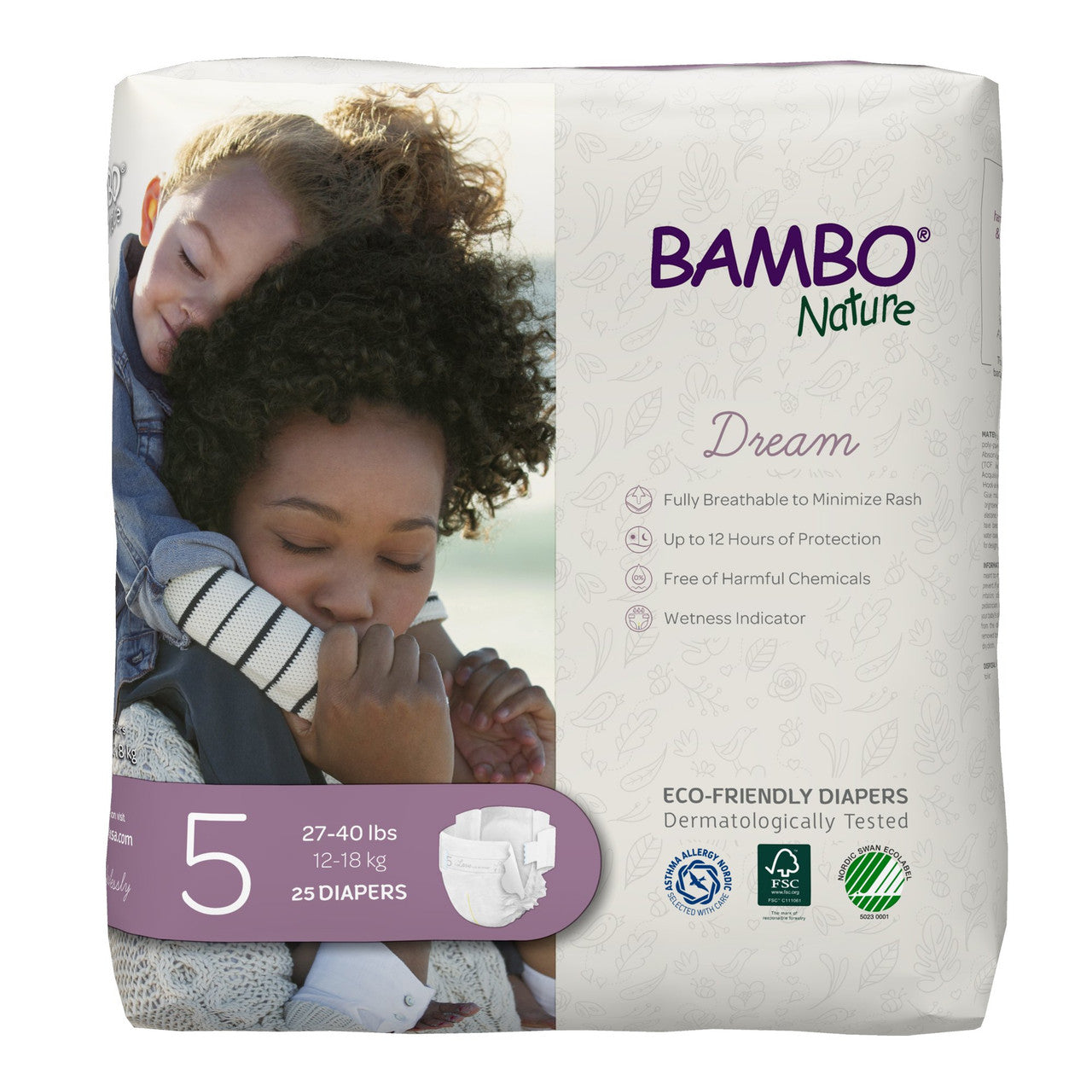 BMBNAT DIAPERS SIZE 5 ( 6 X 25 OZ   )